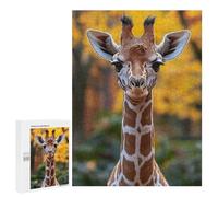 Jigsaw Puzzles 500 PCS for Adults Adorable Giraffe Portrait Jigsaw Puzzle Anti-Stress Toys For Family Fun Deal As Gifts for The Whole Family 500 PCS