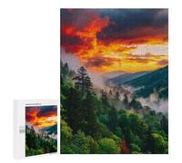 Jigsaw Puzzles 500 PCS for Adults Amazon Rainforest Sunset -1 Puzzles for Teenagers Family Activities Educational Challenge Challenging Game And Family Play 500 PCS
