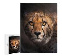 Jigsaw Puzzles 500 PCS for Adults Angry Cheetah Portrait Adult Jigsaw Puzzle Toy Wall Decor Analysis And Logic Challenging To Complete 500 PCS