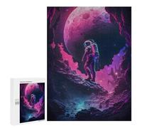 Jigsaw Puzzles 500 PCS for Adults Astronaut on Alien Planet -7 Jigsaw for Adults Anti-Stress Toys A Work of Art Great Gift for Gaming 500 PCS