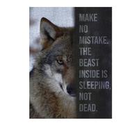Jigsaw Puzzles 500 PCS for Adults Beast Inside Is Sleeping Jigsaw Anti-Stress Toys Staycation Kill Time Help The Brain Exercise 500 PCS