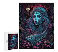 Jigsaw Puzzles 500 PCS for Adults Black Light Mermaid Puzzles for Adults Fun Games Staycation Kill Time for Birthday, Chrismas 500 PCS