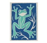 Jigsaw Puzzles 500 PCS for Adults Blue Crazy Frog Jigsaws for Adults Brain Teaser Game Birthday Present Gifts for Friends And Family 500 PCS