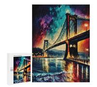 Jigsaw Puzzles 500 PCS for Adults Bosphorus Bridge Istanbul Adult Jigsaw Puzzle Toy Wall Decor Analysis And Logic Challenging To Complete 500 PCS