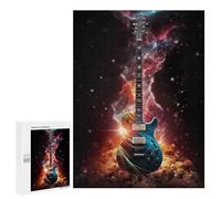 Jigsaw Puzzles 500 PCS for Adults Burning Guitar Teenagers Puzzles Hands-on Game Precision Cutting Help The Brain Exercise 500 PCS