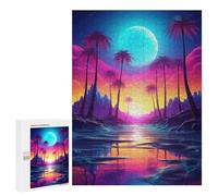 Jigsaw Puzzles 500 PCS for Adults Chroma Synthwave Symphony Teenagers Puzzles Toy Wall Decor Perfect Decoration Challenging To Complete 500 PCS