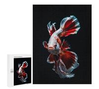 Jigsaw Puzzles 500 PCS for Adults Colorful Betta Fish Adult Jigsaw Puzzle Toy Wall Decor Analysis And Logic Challenging To Complete 500 PCS