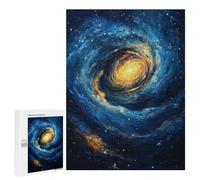 Jigsaw Puzzles 500 PCS for Adults Cosmic Spiral Galaxy Painting Jigsaws for Adults Puzzle Family Activities Challenging To Complete Learning Educational Toys 500 PCS