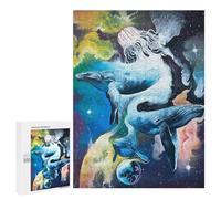Jigsaw Puzzles 500 PCS for Adults Cosmic Whales Puzzles for Adults Fun Games Staycation Kill Time for Birthday, Chrismas 500 PCS