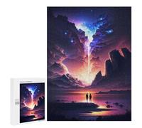 Jigsaw Puzzles 500 PCS for Adults Couple Nebula Dream Teenagers Puzzles Toy Wall Decor Perfect Decoration Challenging To Complete 500 PCS