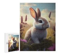 Jigsaw Puzzles 500 PCS for Adults Cute Rabbit Forest Animal Teenagers Puzzles Hands-on Game Precision Cutting Help The Brain Exercise 500 PCS