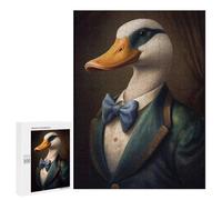 Jigsaw Puzzles 500 PCS for Adults Dapper Duck Portrait Teenagers Puzzles Toy Wall Decor Perfect Decoration Challenging To Complete 500 PCS