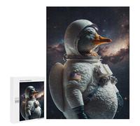 Jigsaw Puzzles 500 PCS for Adults Duck in Space Suit-1 Adult Jigsaw Puzzle Toy Wall Decor Analysis And Logic Challenging To Complete 500 PCS