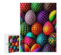 Jigsaw Puzzles 500 PCS for Adults Easter Egg Adult Jigsaw Puzzle Toy Wall Decor Analysis And Logic Challenging To Complete 500 PCS