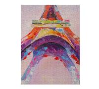 Jigsaw Puzzles 500 PCS for Adults Eiffel Tower Jigsaw Anti-Stress Toys Staycation Kill Time Help The Brain Exercise 500 PCS
