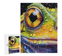 Jigsaw Puzzles 500 PCS for Adults Frog Close Up Portrait Adult Jigsaw Puzzle Toy Wall Decor Analysis And Logic Challenging To Complete 500 PCS