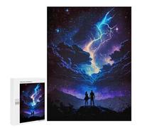 Jigsaw Puzzles 500 PCS for Adults Galactic Lightning Strike Adult Jigsaw Puzzle Toy Wall Decor Analysis And Logic Challenging To Complete 500 PCS