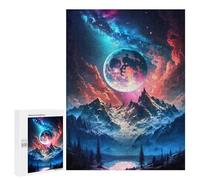 Jigsaw Puzzles 500 PCS for Adults Galactic Mountain Serenity Jigsaw for Adults Anti-Stress Toys A Work of Art Great Gift for Gaming 500 PCS