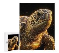 Jigsaw Puzzles 500 PCS for Adults Glowing Sea Turtle Portrait Jigsaw Puzzle Anti-Stress Toys For Family Fun Deal As Gifts for The Whole Family 500 PCS
