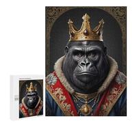 Jigsaw Puzzles 500 PCS for Adults Gorilla King Adult Jigsaw Puzzle Toy Wall Decor Analysis And Logic Challenging To Complete 500 PCS