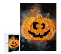 Jigsaw Puzzles 500 PCS for Adults Halloween Pumpkin Head Puzzles for Adults Fun Games Staycation Kill Time for Birthday, Chrismas 500 PCS