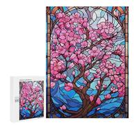Jigsaw Puzzles 500 PCS for Adults Japanese Sakura Bloom Art Puzzles for Adults Fun Games Staycation Kill Time for Birthday, Chrismas 500 PCS