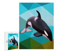 Jigsaw Puzzles 500 PCS for Adults Killer Whale Teenagers Puzzles Hands-on Game Precision Cutting Help The Brain Exercise 500 PCS
