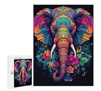 Jigsaw Puzzles 500 PCS for Adults Majestic Elephant Teenagers Puzzles Hands-on Game Precision Cutting Help The Brain Exercise 500 PCS