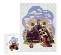 Jigsaw Puzzles 500 PCS for Adults Mountain Cat Puzzle for Adults Anti-Stress Toys Enhance Memory Great Gift for Gaming 500 PCS