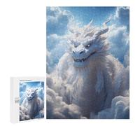 Jigsaw Puzzles 500 PCS for Adults Mystical Cloud Dragon Teenagers Puzzles Toy Wall Decor Perfect Decoration Challenging To Complete 500 PCS