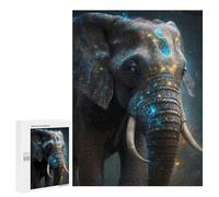 Jigsaw Puzzles 500 PCS for Adults Mystical Elephant Teenagers Puzzles Hands-on Game Precision Cutting Help The Brain Exercise 500 PCS