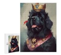 Jigsaw Puzzles 500 PCS for Adults Newfoundland Dog Illusory Teenagers Puzzles Toy Wall Decor Perfect Decoration Challenging To Complete 500 PCS