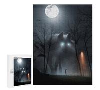 Jigsaw Puzzles 500 PCS for Adults Nightmare Wolf Encounter Jigsaw for Adults Anti-Stress Toys A Work of Art Great Gift for Gaming 500 PCS