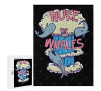 Jigsaw Puzzles 500 PCS for Adults Nuke The Whales Teenagers Puzzles Hands-on Game Precision Cutting Help The Brain Exercise 500 PCS