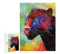 Jigsaw Puzzles 500 PCS for Adults Panther Teenagers Puzzles Hands-on Game Precision Cutting Help The Brain Exercise 500 PCS