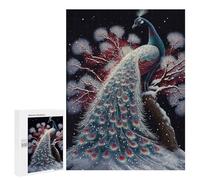 Jigsaw Puzzles 500 PCS for Adults Peacock Animal Colorfull Teenagers Puzzles Toy Wall Decor Perfect Decoration Challenging To Complete 500 PCS