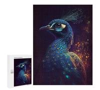 Jigsaw Puzzles 500 PCS for Adults Peacock Lighting Teenagers Puzzles Hands-on Game Precision Cutting Help The Brain Exercise 500 PCS