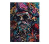 Jigsaw Puzzles 500 PCS for Adults Pirate Adult Jigsaw Toy Wall Decor Difficult Challenge Great Gift for Gaming 500 PCS