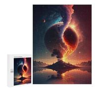 Jigsaw Puzzles 500 PCS for Adults Planetary Convergence A Cosmic Dance Adult Jigsaw Puzzle Toy Wall Decor Analysis And Logic Challenging To Complete 500 PCS