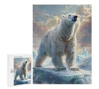 Jigsaw Puzzles 500 PCS for Adults Polar Bears Ice Adult Jigsaw Puzzle Toy Wall Decor Analysis And Logic Challenging To Complete 500 PCS