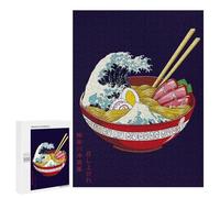 Jigsaw Puzzles 500 PCS for Adults Ramen Wave Art Teenagers Puzzles Hands-on Game Precision Cutting Help The Brain Exercise 500 PCS