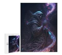 Jigsaw Puzzles 500 PCS for Adults Reaper with Celestial Staff Jigsaw for Adults Anti-Stress Toys A Work of Art Great Gift for Gaming 500 PCS
