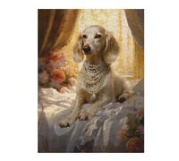 Jigsaw Puzzles 500 PCS for Adults Regal Canine Elegance Adult Jigsaw Toy Wall Decor Difficult Challenge Great Gift for Gaming 500 PCS