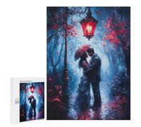 Jigsaw Puzzles 500 PCS for Adults Romantic Couple Under Streetlight Adult Jigsaw Puzzle Toy Wall Decor Analysis And Logic Challenging To Complete 500 PCS
