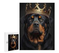 Jigsaw Puzzles 500 PCS for Adults Rottweiler King Teenagers Puzzles Hands-on Game Precision Cutting Help The Brain Exercise 500 PCS