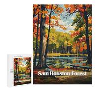 Jigsaw Puzzles 500 PCS for Adults Sam Houston Forest National Park Puzzles for Adults Fun Games Staycation Kill Time for Birthday, Chrismas 500 PCS