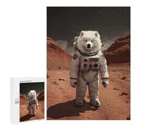 Jigsaw Puzzles 500 PCS for Adults Samoyed Astronaut Mars Puzzles for Adults Family Games Difficult Hard for Birthday, Chrismas 500 PCS