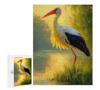 Jigsaw Puzzles 500 PCS for Adults Serene Stork Adult Jigsaw Puzzle Toy Wall Decor Analysis And Logic Challenging To Complete 500 PCS