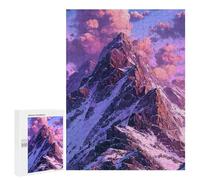 Jigsaw Puzzles 500 PCS for Adults Snow-Capped Mountain Peaks Jigsaws for Adults Puzzle Family Activities Challenging To Complete Learning Educational Toys 500 PCS