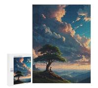 Jigsaw Puzzles 500 PCS for Adults Solitary Mountain View Adult Jigsaw Puzzle Toy Wall Decor Analysis And Logic Challenging To Complete 500 PCS